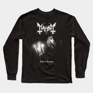Mayhem Live in Leipzig | Black Metal Long Sleeve T-Shirt